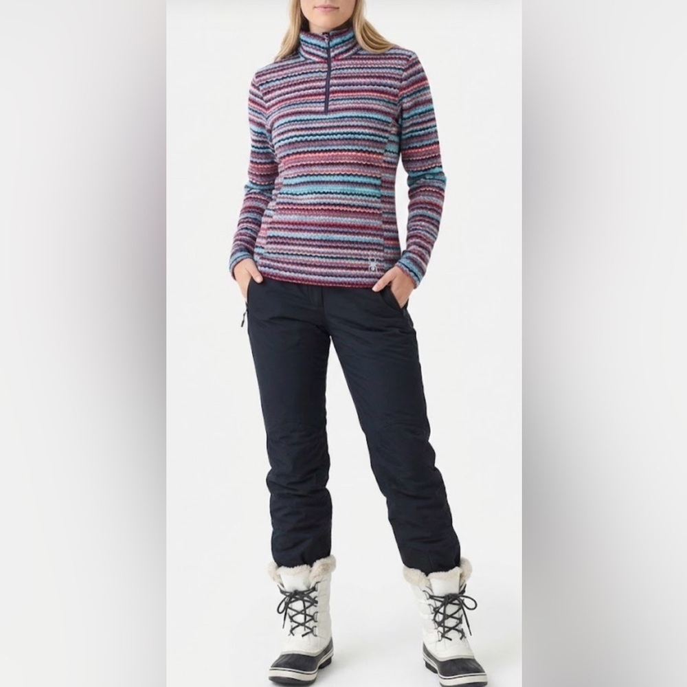 Spyder Pullover Sweater Vibrant Striped Multicolors